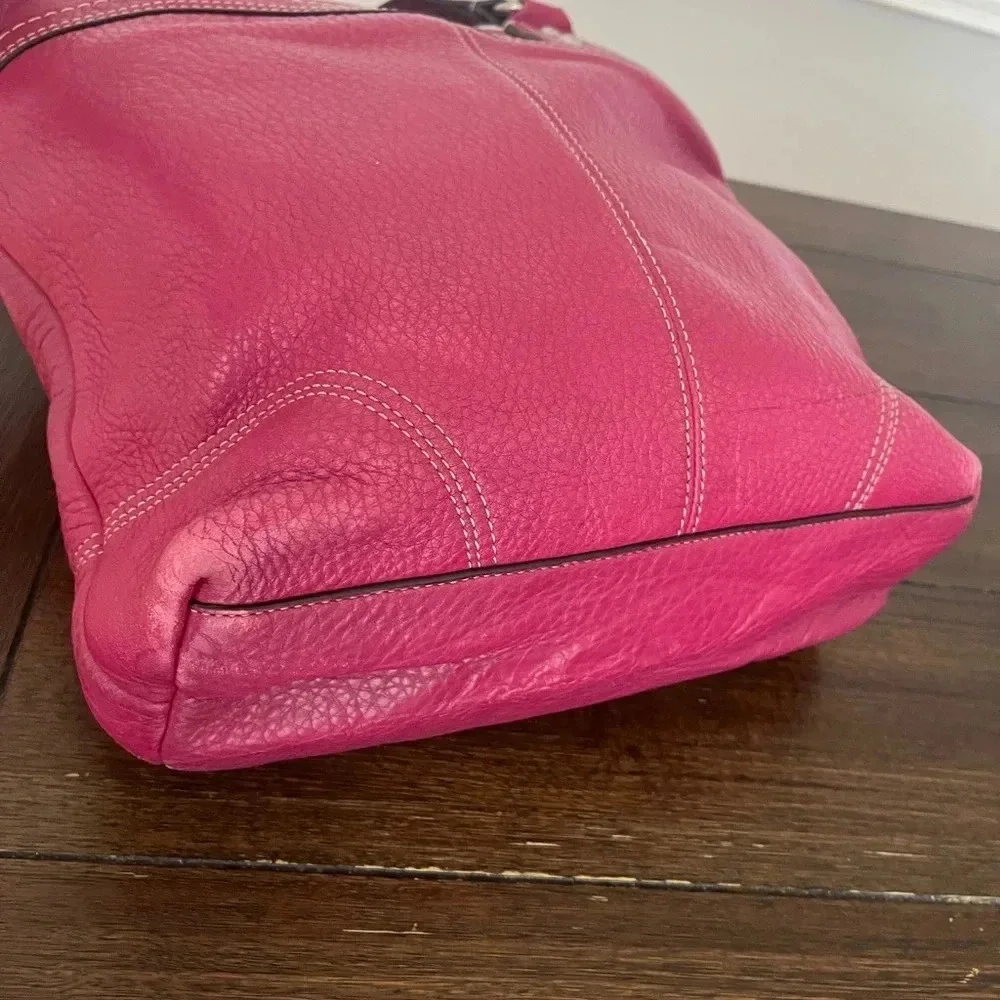 Coach turn lock tote bag